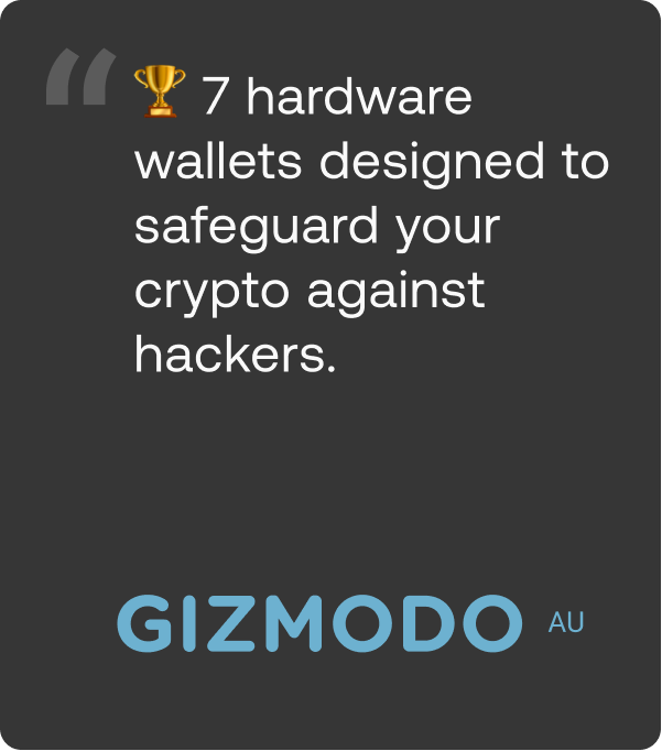 Gizmodo AU SecuX V20 & X-SEED Pro